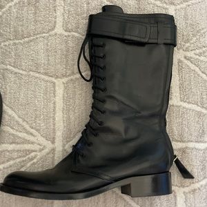 Tamara Mellon 36 1/2 zip up combat boots
